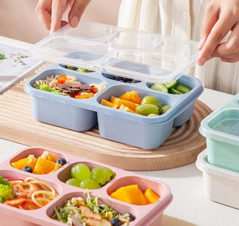 Five Compartment Meal Snack Containers Set