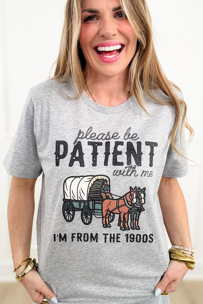 Plus/Reg Short Sleeve "Please Be Patient..." Graphic Tee