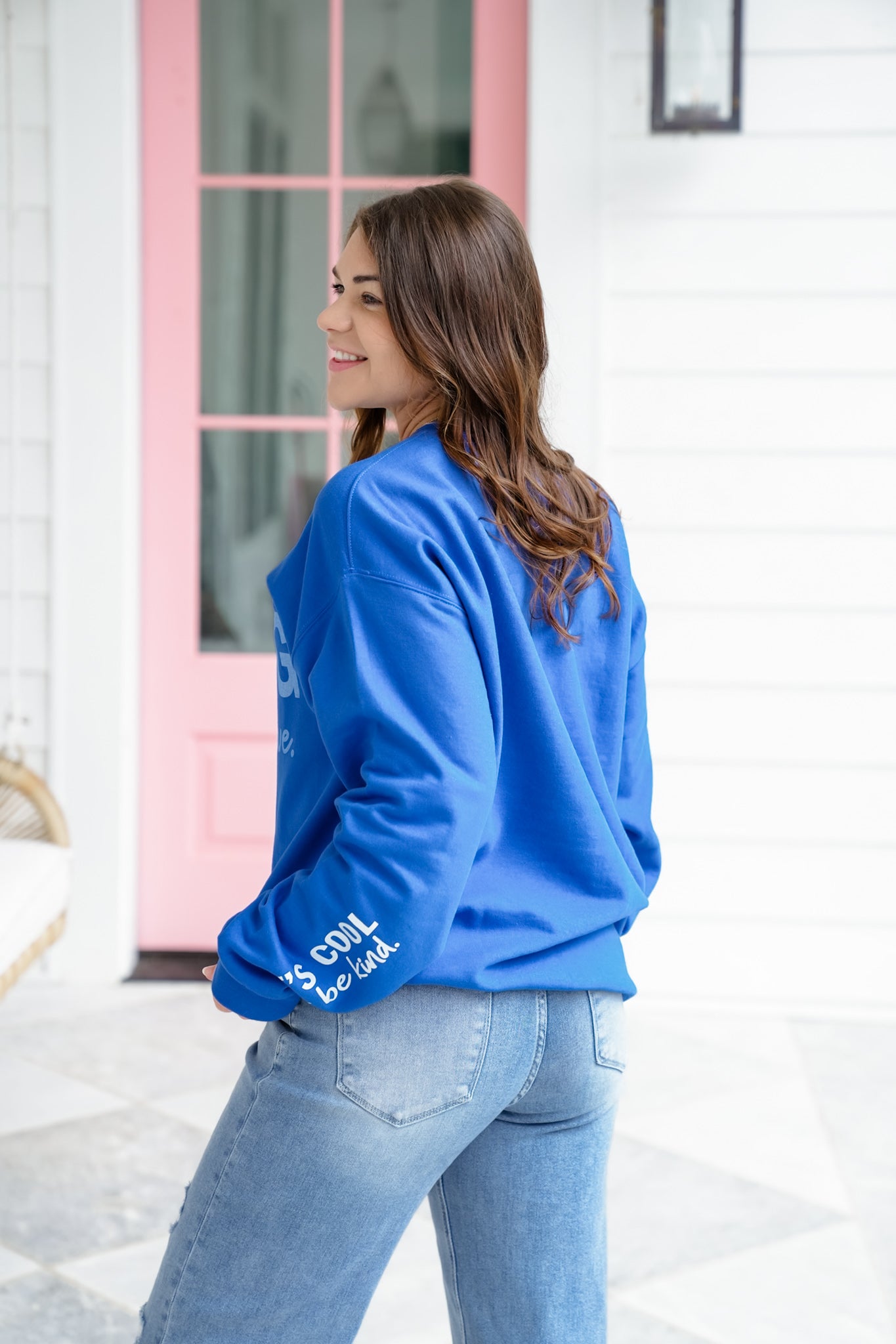 Plus/Reg Long Sleeve "It Is In Giving That We Receive" Graphic Sweatshirt