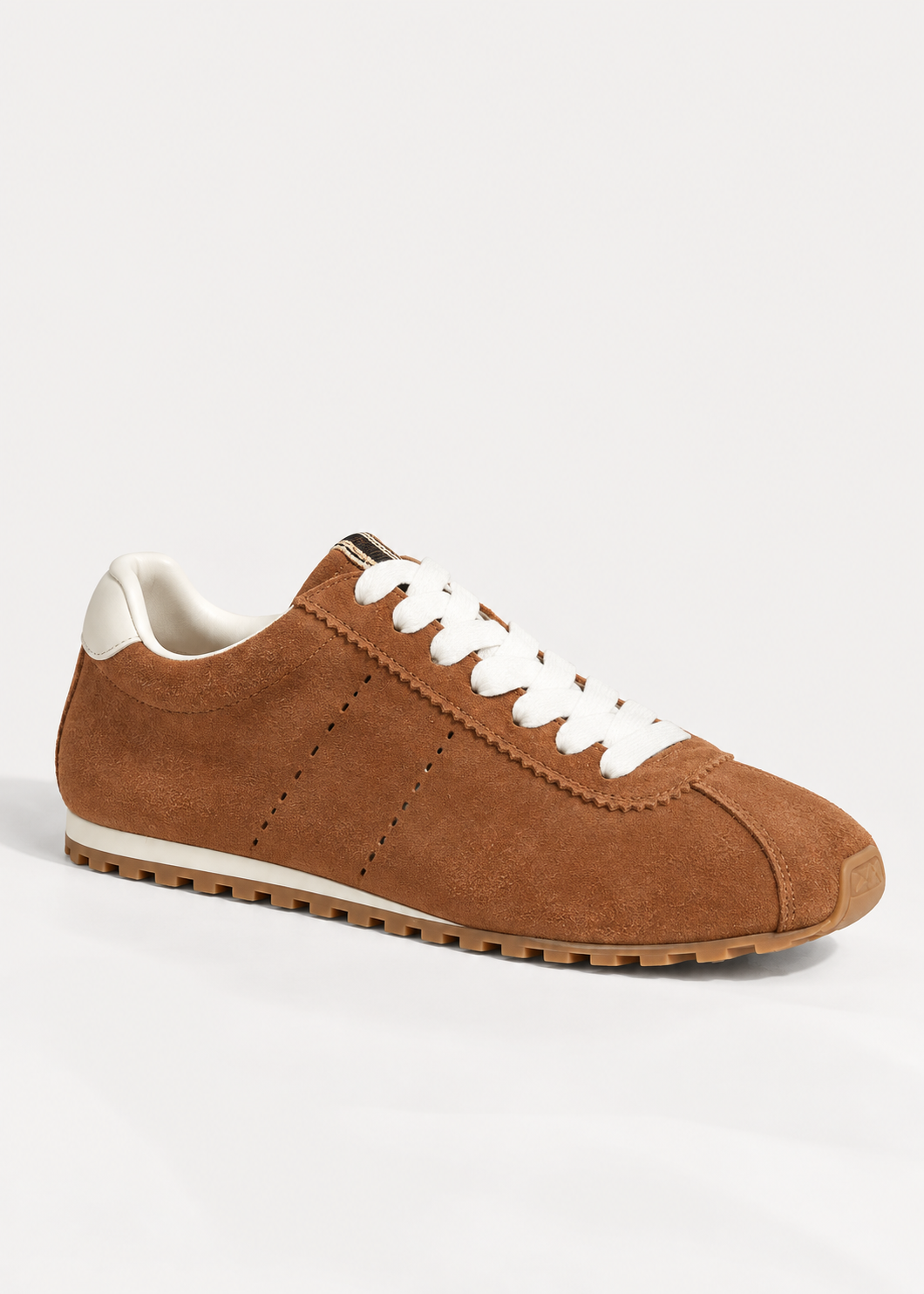 Shu Shop Vegan Suede Lace Up Sneaker - Freckled Poppy