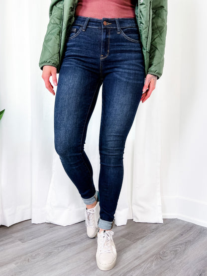 Judy Blue Long Tall Sally Non-Distressed Skinny Jeans (34" INSEAM!)