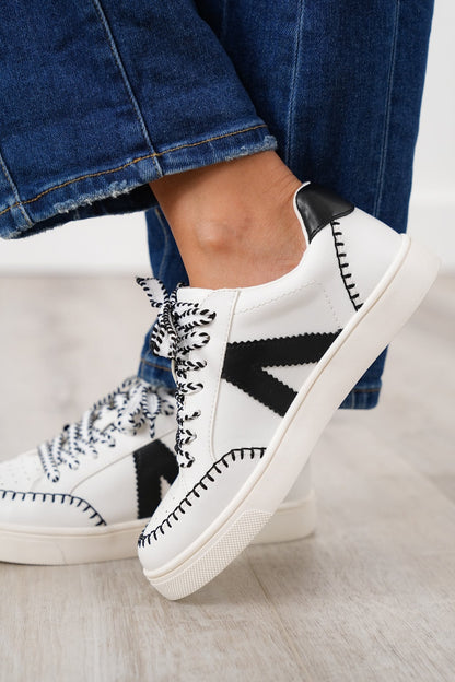 MIA Stylish Low Top Sneaker with Contrast Stitching