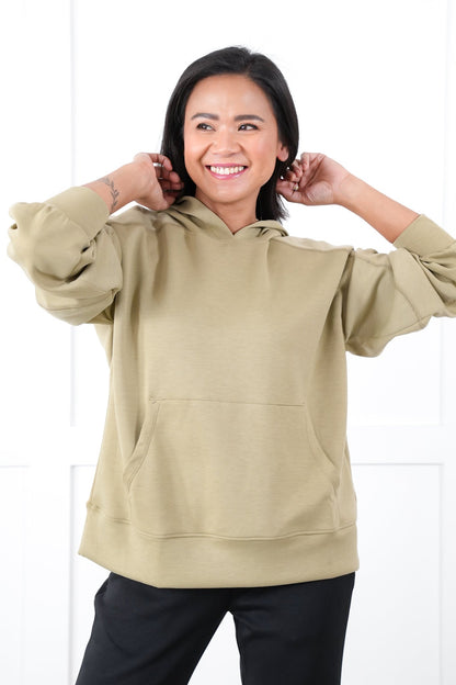 Door Buster! Plus/Reg Long Sleeve Pullover Hoodie with Kangaroo Pocket