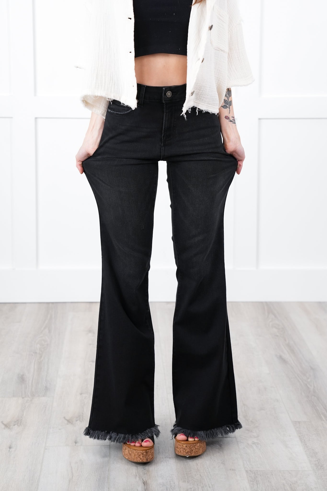 Door Buster! Zenana High Rise Bell Bottom Jeans