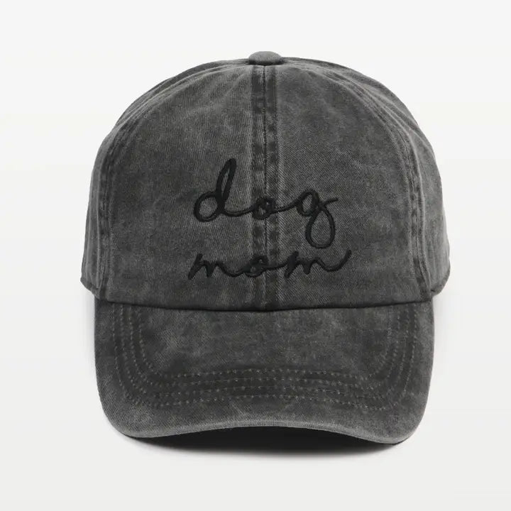 Dog Mom Embroidery Cotton Baseball Cap