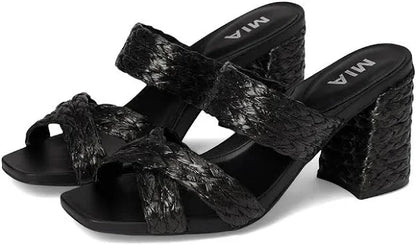 MIA Open Toe Mule Sandal with Braided Straps