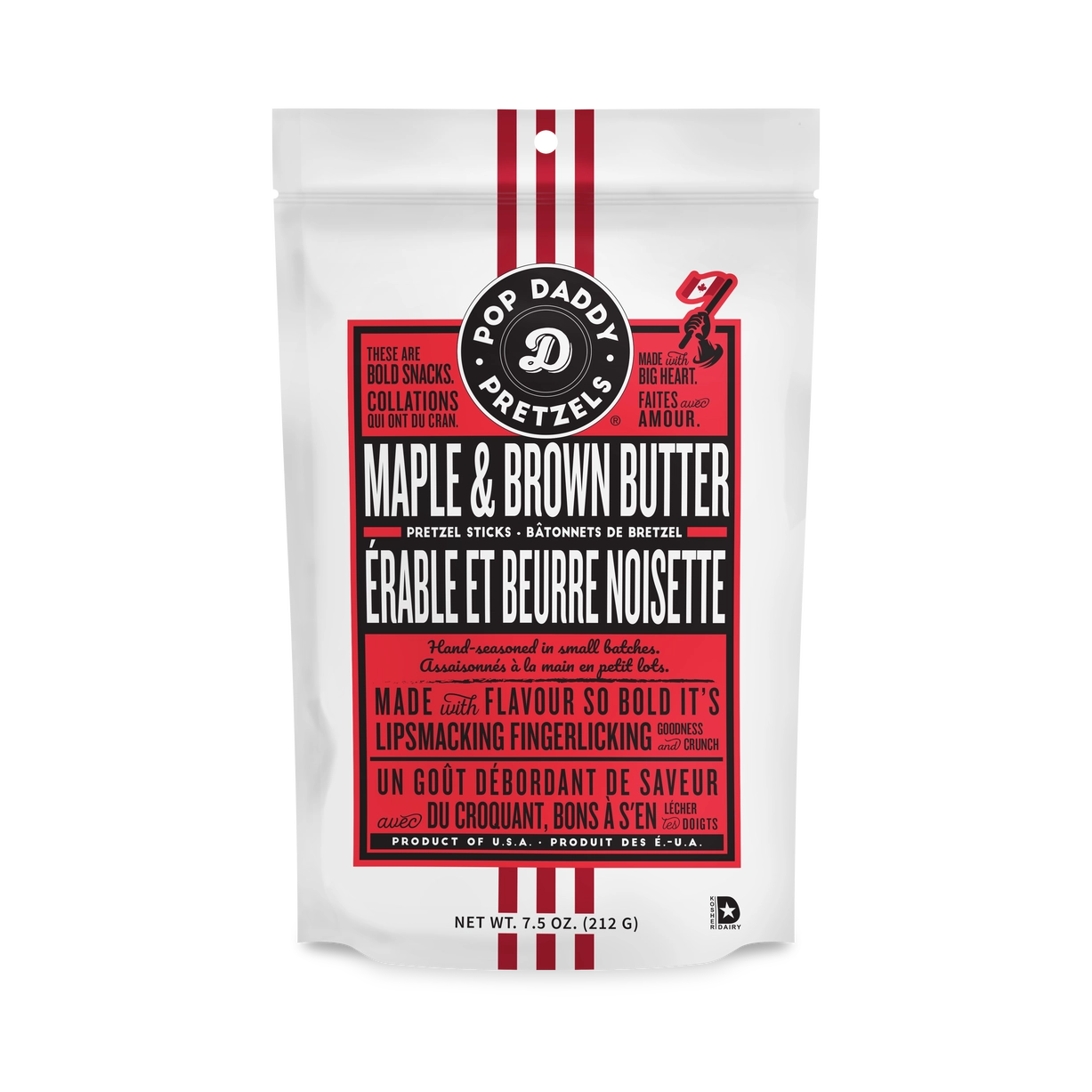 Restock! Pop Daddy Seasoned Pretzels 7.5oz *Final Sale*