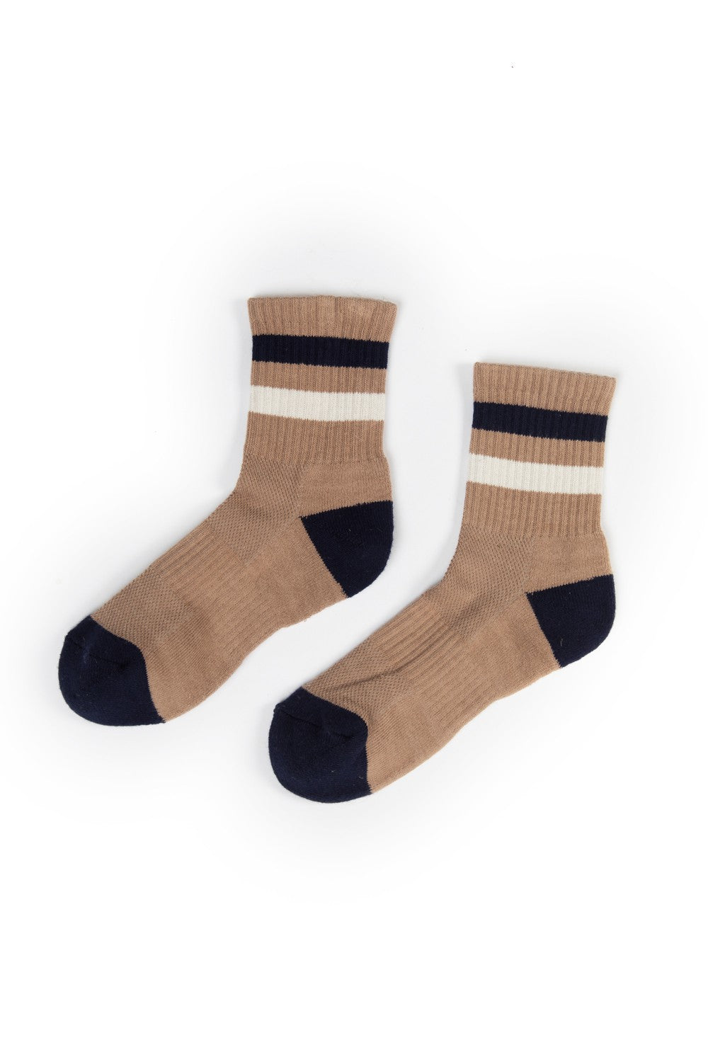 Color Block Stripe Crew Socks