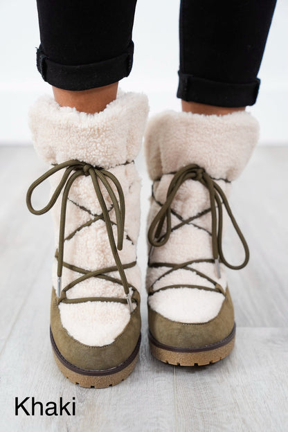 MIA Chic Ankle Boot with Sherpa Lining