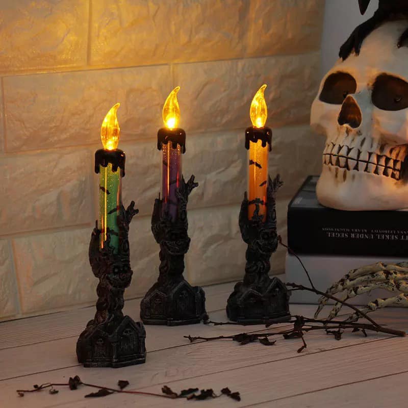 Creepy Candles Halloween Themed