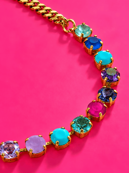 TOVA Mini Oakland Crystal Necklace in Prairie Fairy - Freckled Poppy
