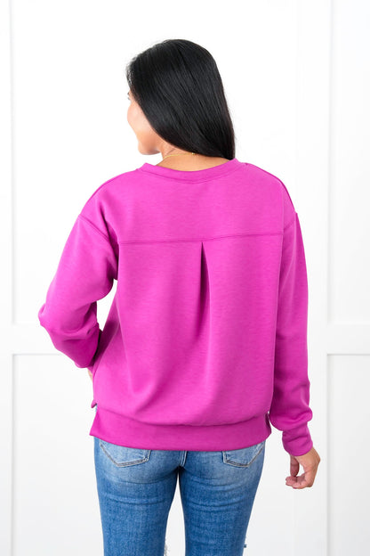 Door Buster!!! Plus/Reg Super Soft Long Sleeve Round Neck Pullover Top