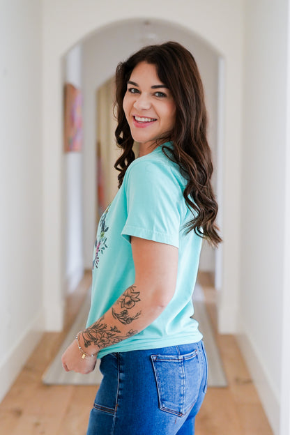 Plus/Reg Short Sleeve Peace Sign Graphic Tee