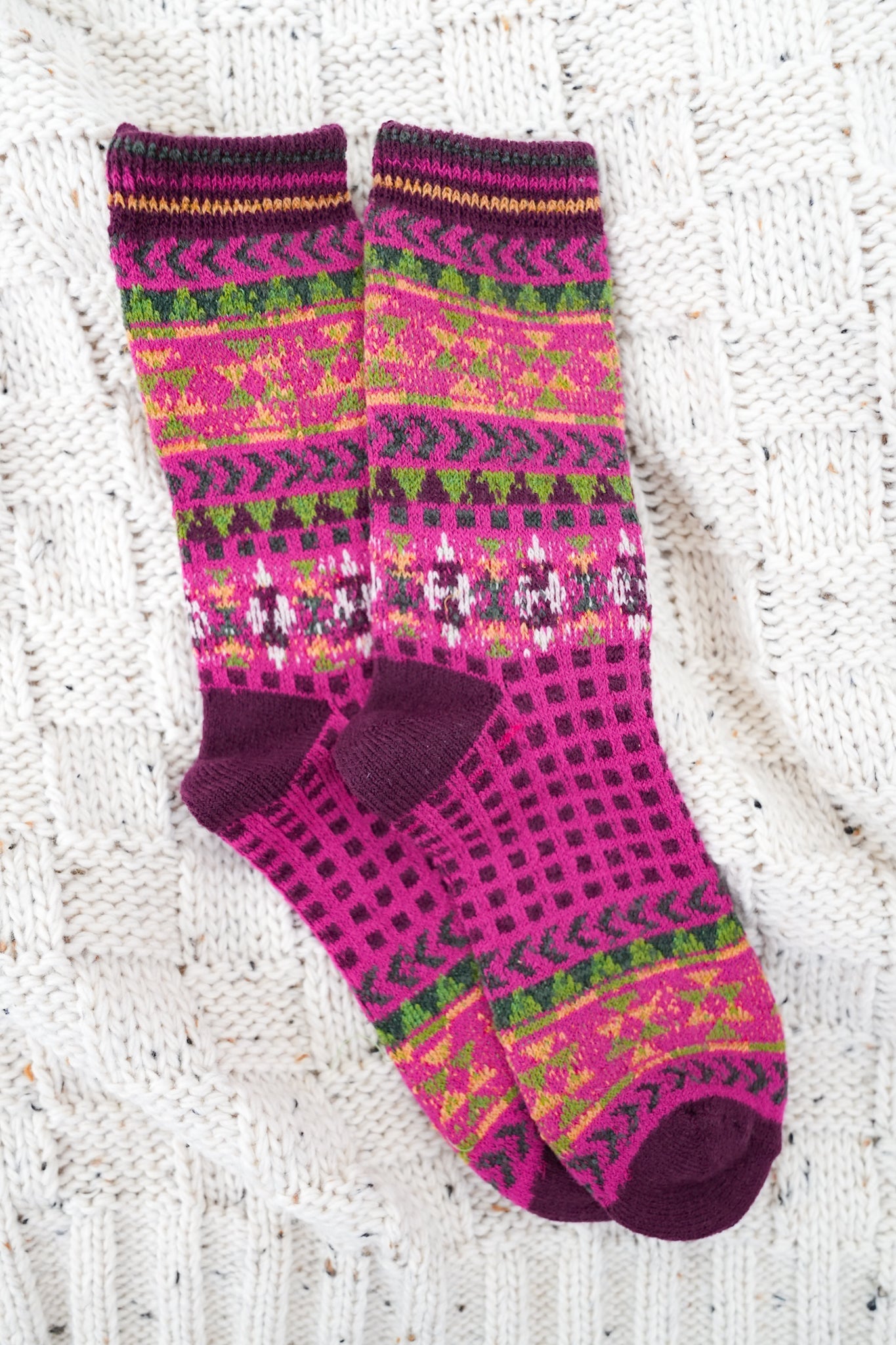 Restock! Geometric Graphic Crew Socks