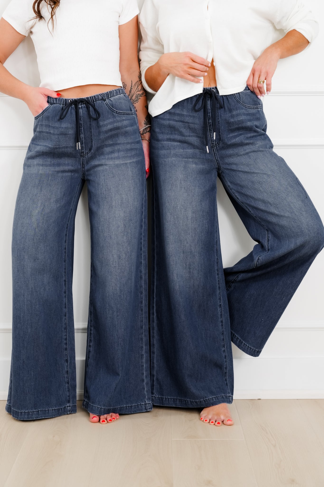 Judy Blue High Rise Dark Wash Palazzo Jeans