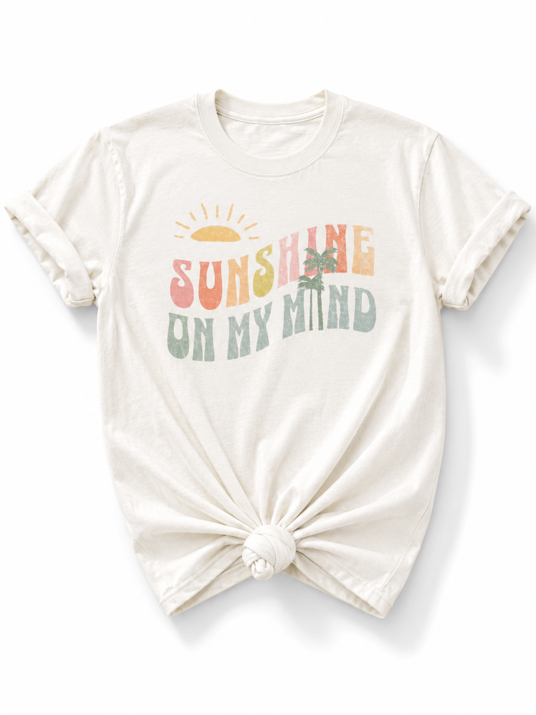 Plus/Reg Short Sleeve Sunshine on my Mind Graphic Tee