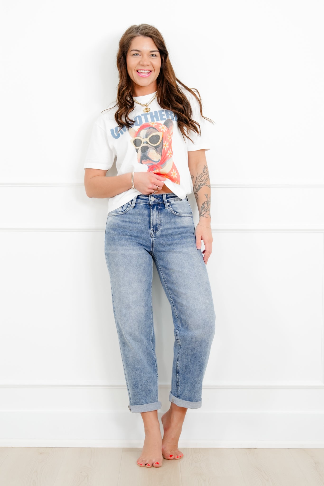 Restock! Risen High Rise Medium Wash Boyfriend Jeans