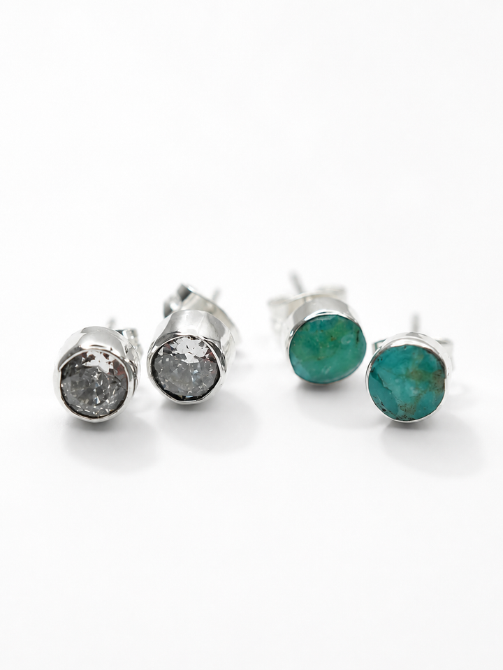 BOHO SOL Sterling Silver Dainty Stud