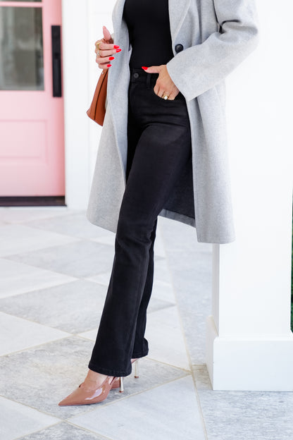 Lovervet Mid Rise Black Bootcut Jeans