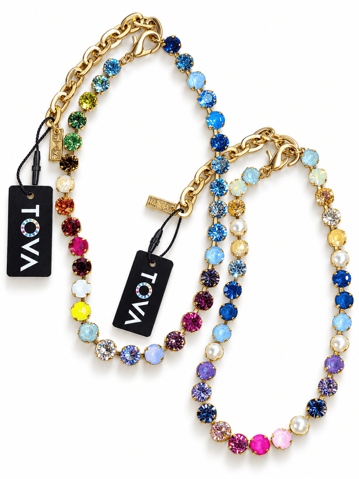 TOVA Oakland Crystal Necklace - Freckled Poppy