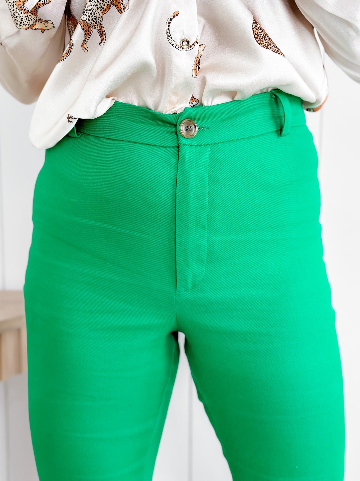 Solid Leg Pants With Back Pocket Detail (Multiple Colors)