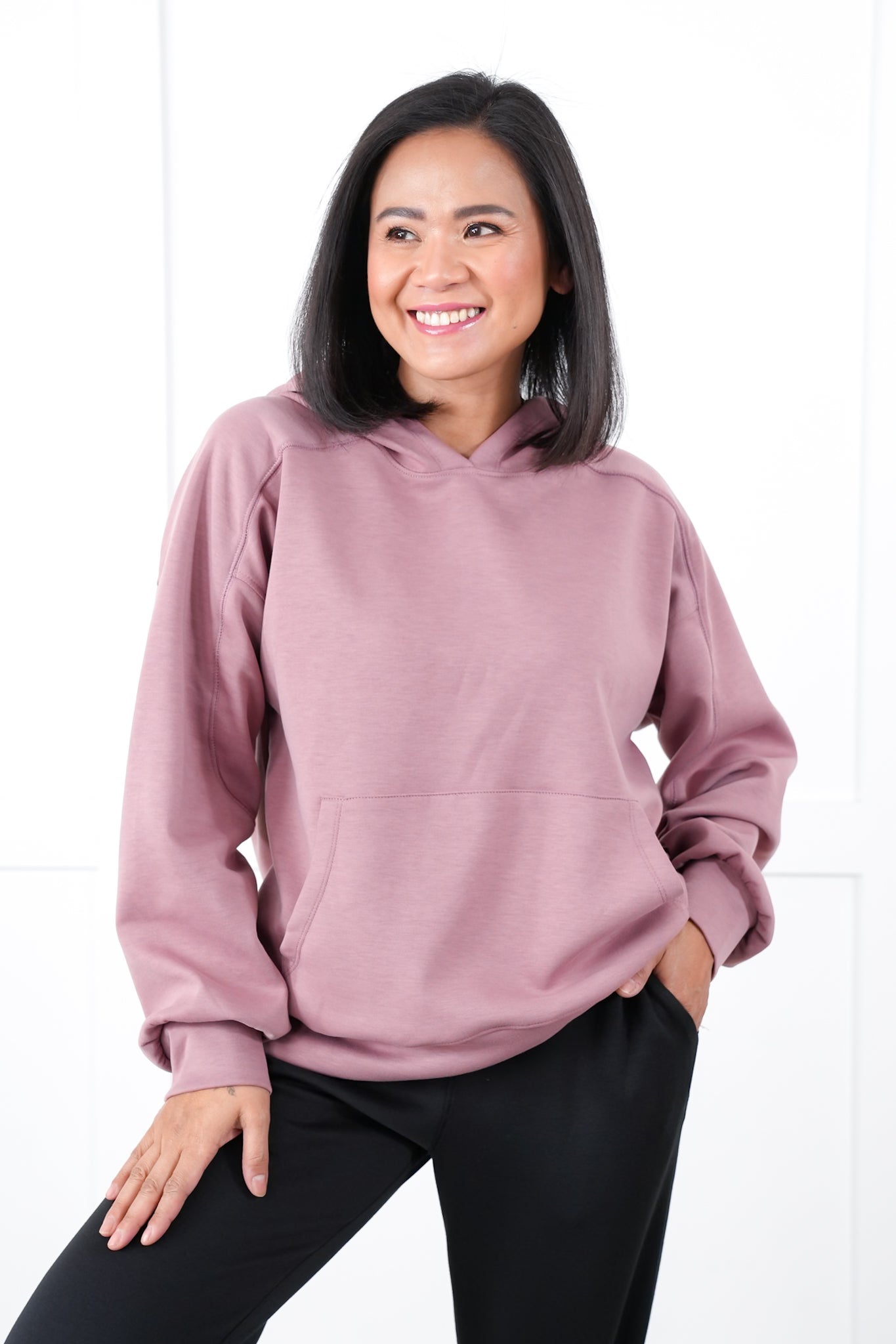 Door Buster! Plus/Reg Long Sleeve Pullover Hoodie with Kangaroo Pocket
