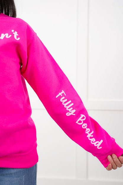Plus/Reg Long Sleeve "Sorry I Can't" Graphic Sweatshirt