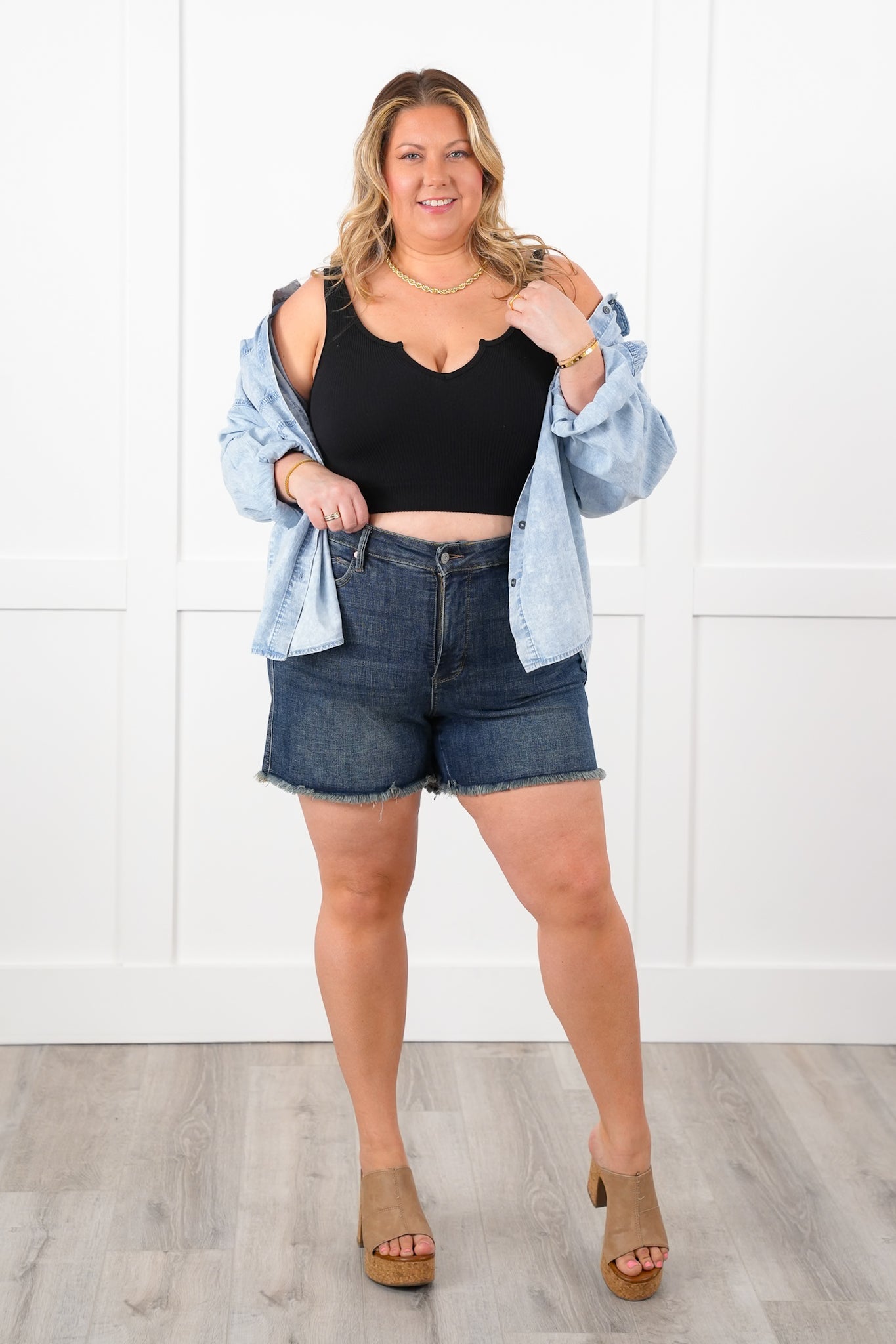 Door Buster! Zenana Split Bra Tank Top