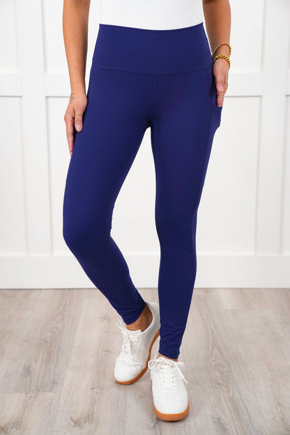 Door Buster! Plus/Reg High Waist Leggings with Pocket Detail