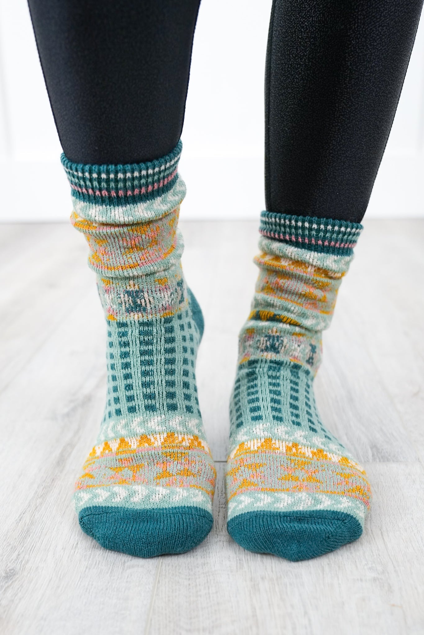 Restock! Geometric Graphic Crew Socks