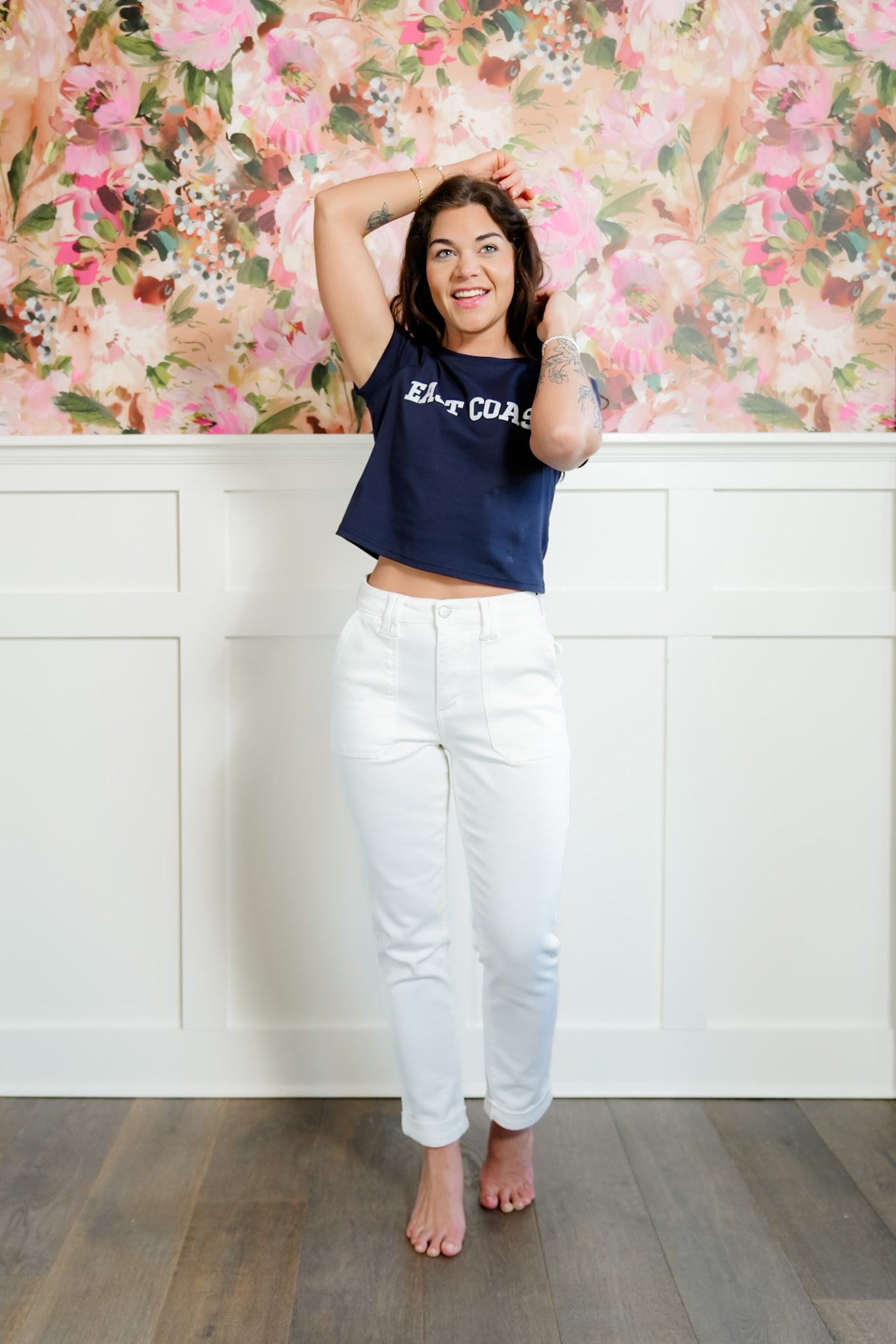 Judy Blue High Rise White Aurora Weekender Jean