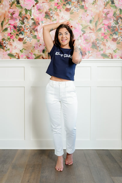 Judy Blue High Rise White Aurora Weekender Jean