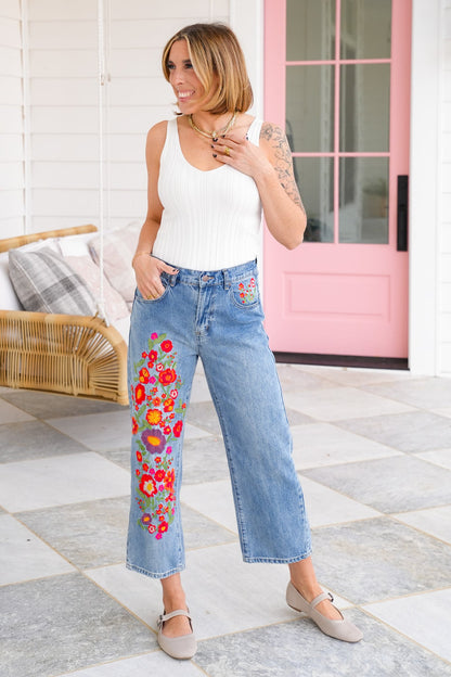 Sleeveless Double V Neck Ribbed Knit Top