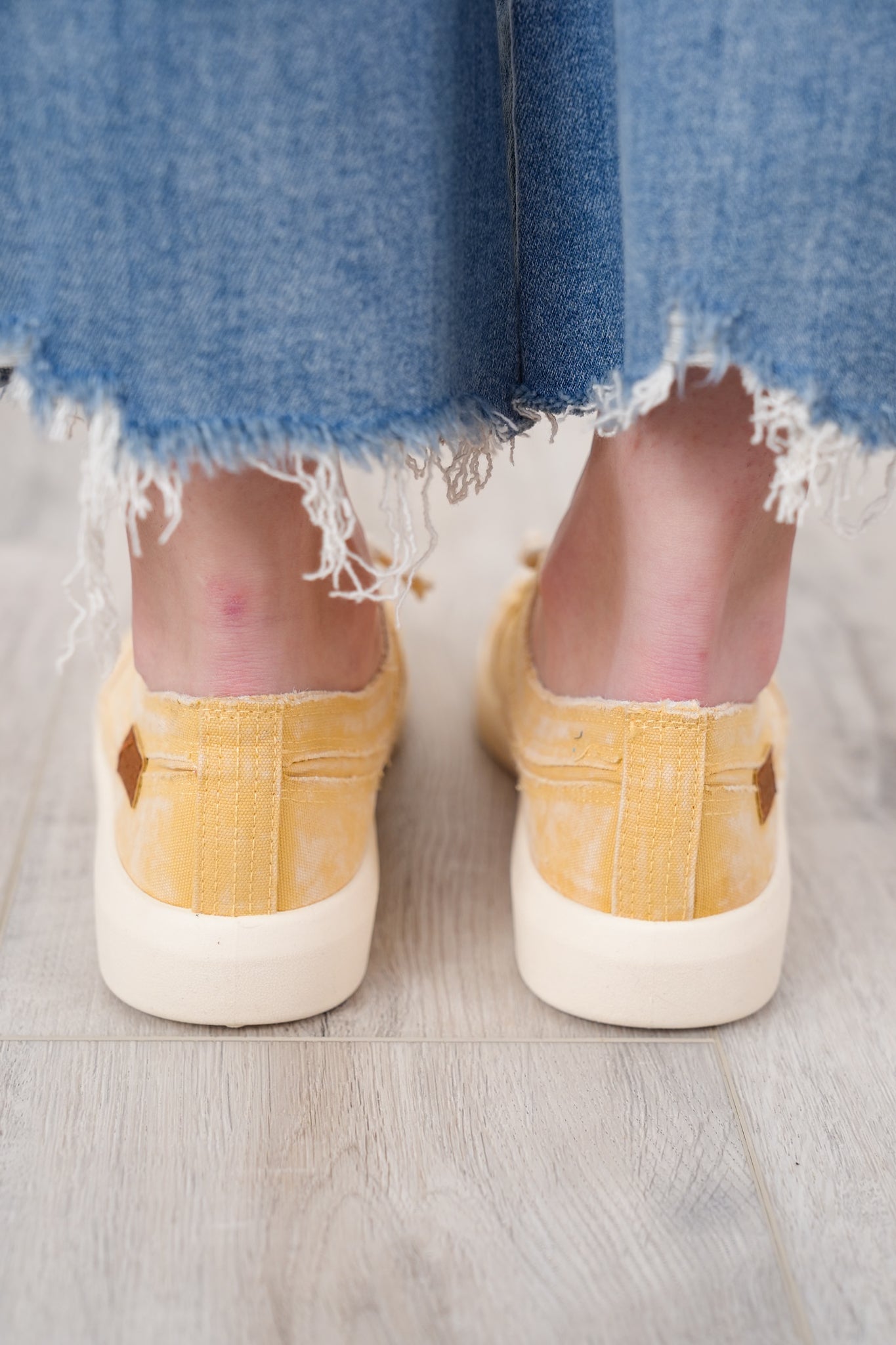 Blowfish Stitch Accent Sneakers with Distressed Edges