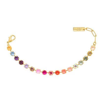 TOVA Sarina Gold Plated Crystal Bracelet In Fairy Dust Mix