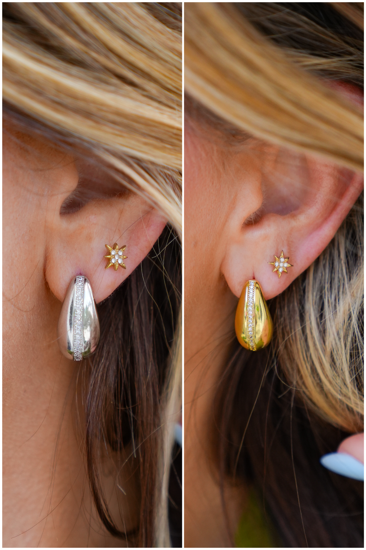 Treasure Jewels "Tear Of Glam" Earrings