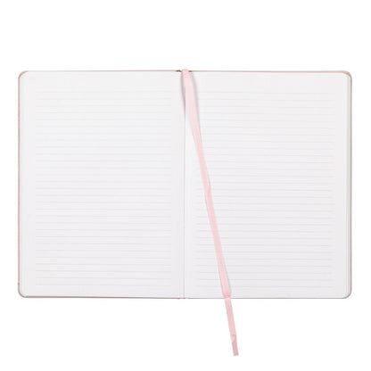 "Talk is Chic" Jumbo Pink Leatherette Notebook Journal