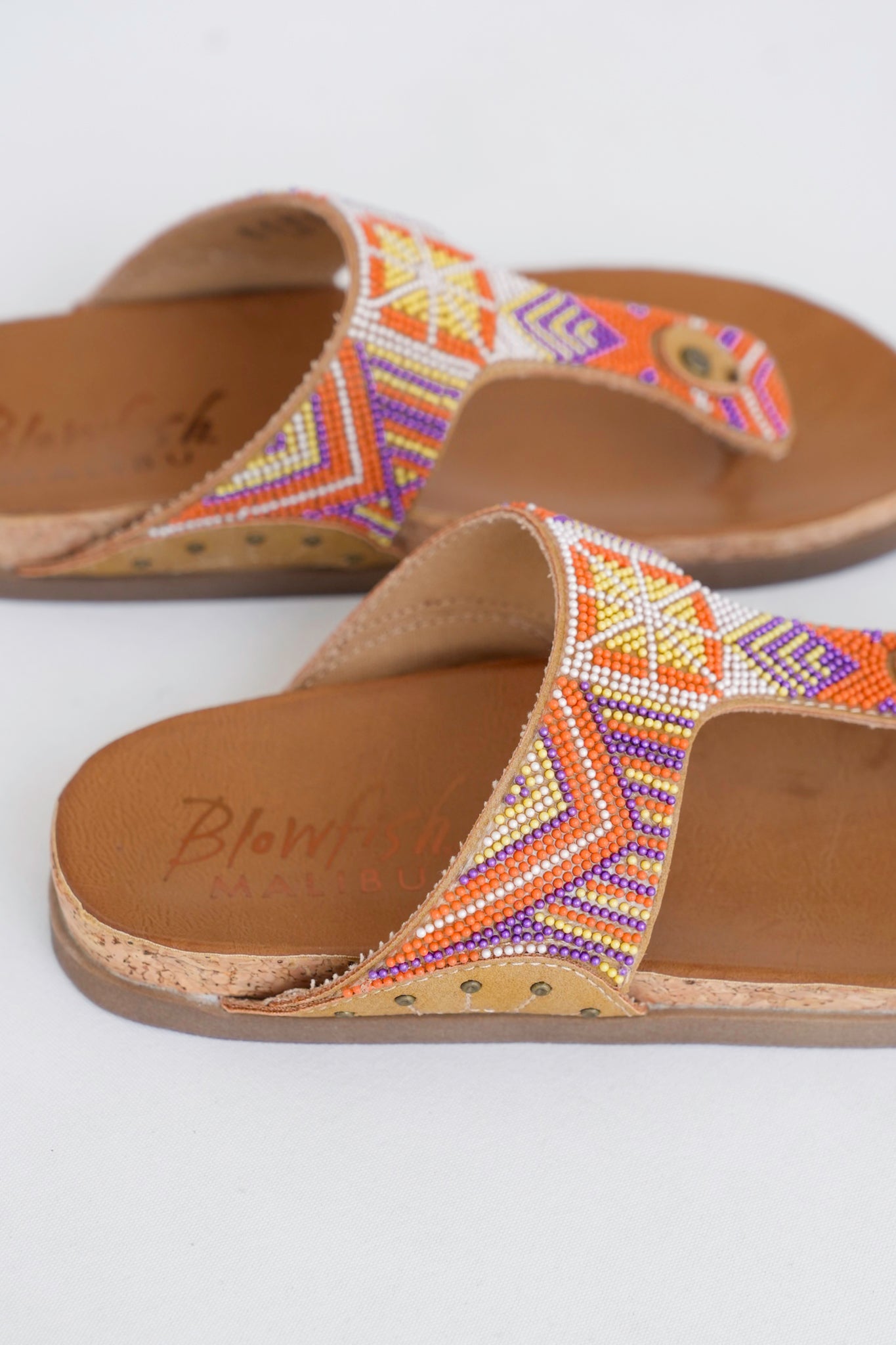 Blowfish Beaded Boho Cork Sandals