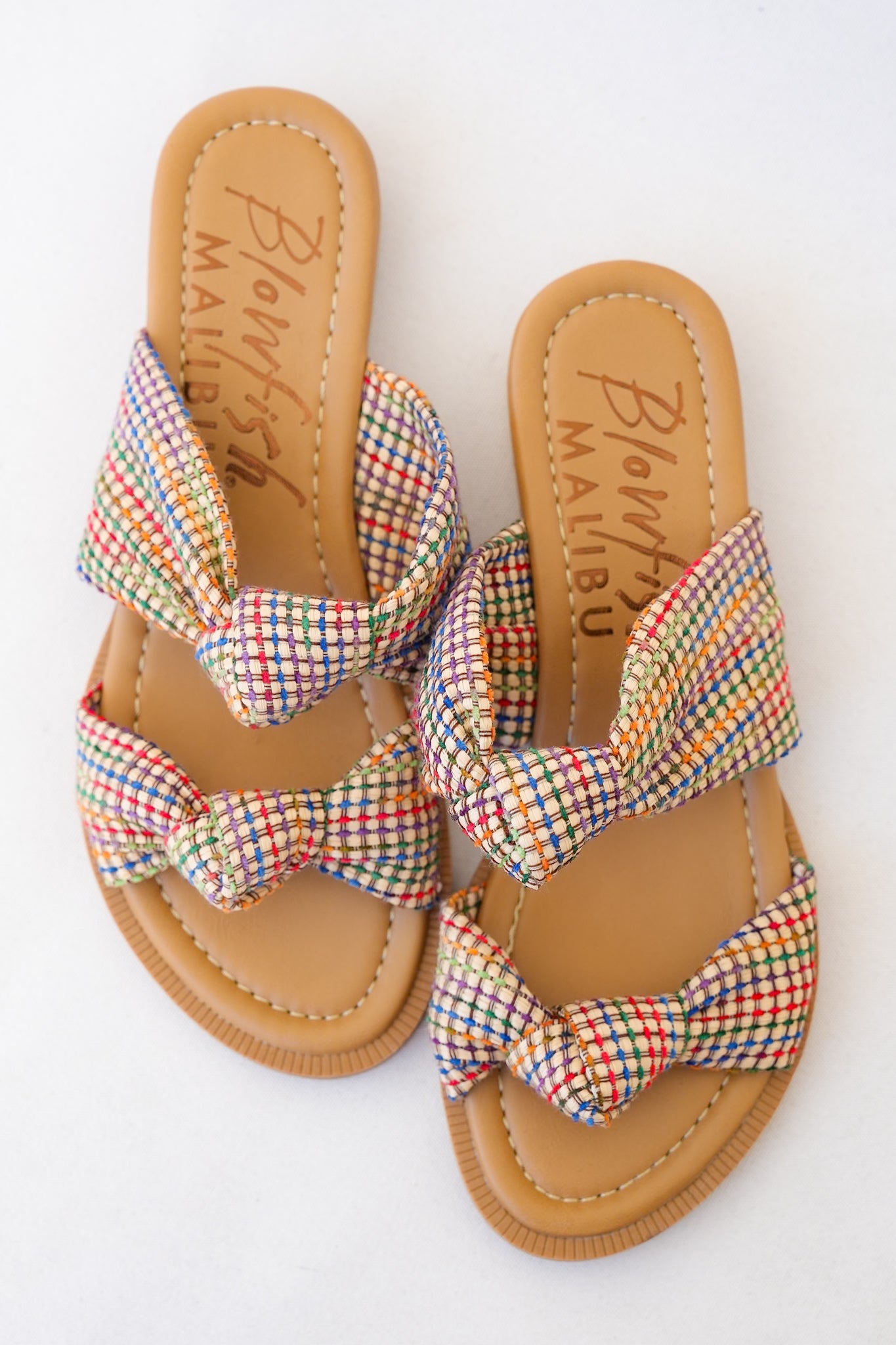 Blowfish Rainbow Thread Woven Knotted Strap Sandal