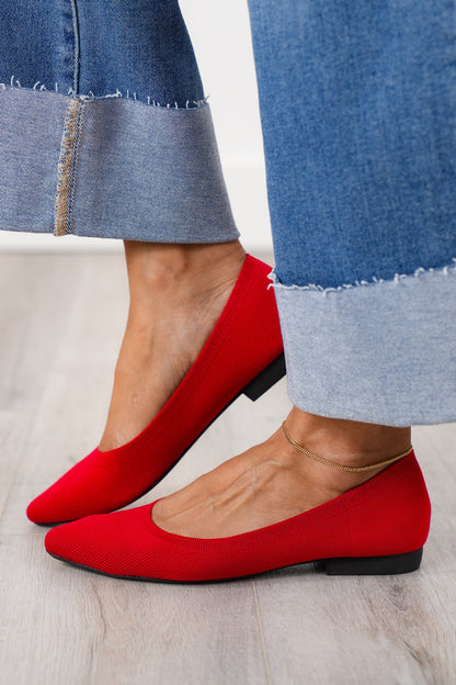MIA Textured Knit Ballet Flat