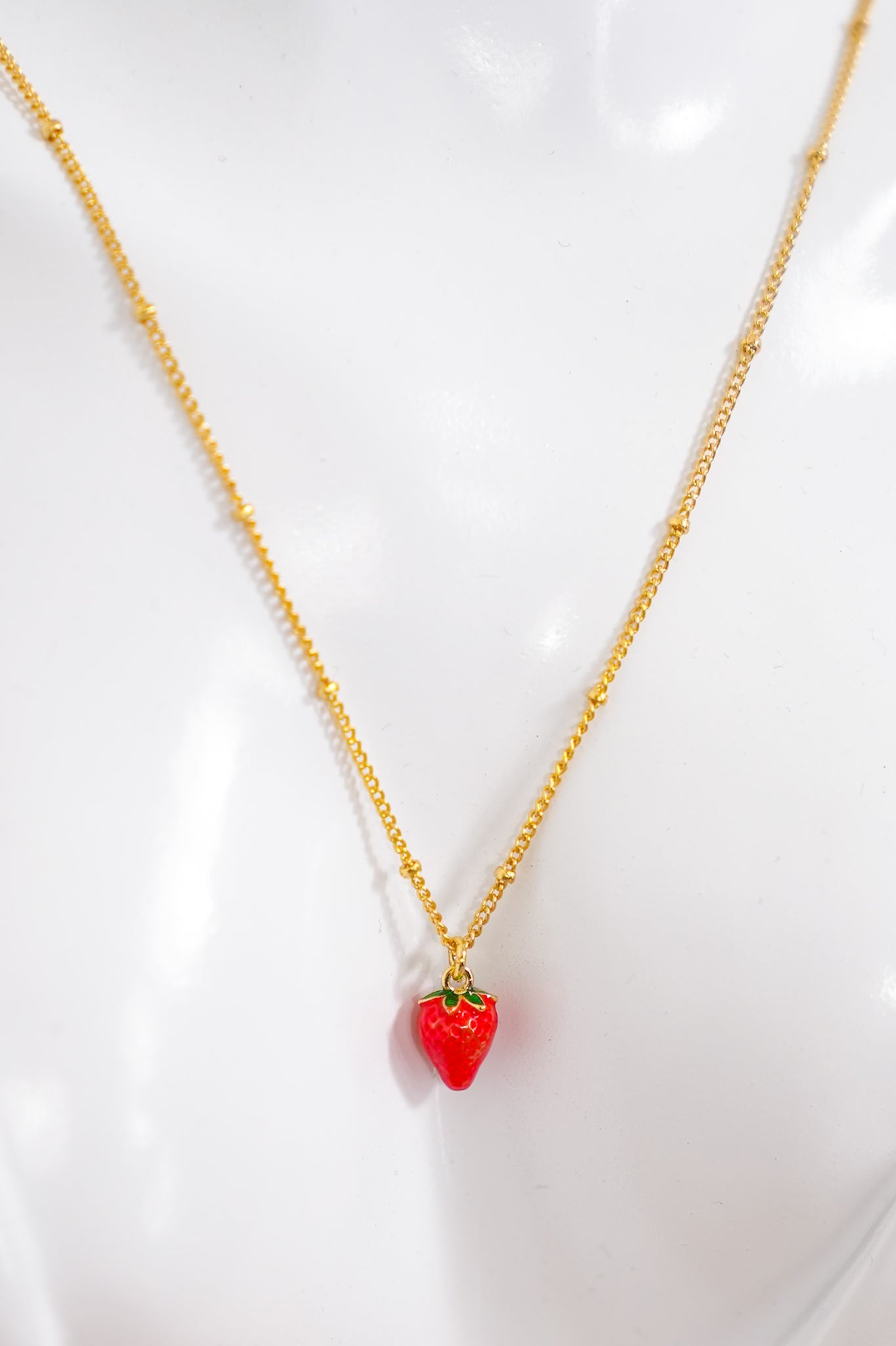 Lauren Kenzie Strawberry Shortcake Necklace