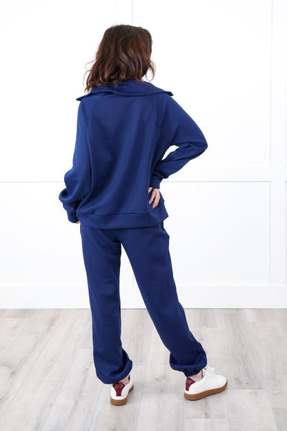 Door Buster! Plus/Reg Long Sleeve Half Zip Top with Elastic Waist Joggers Pant Set