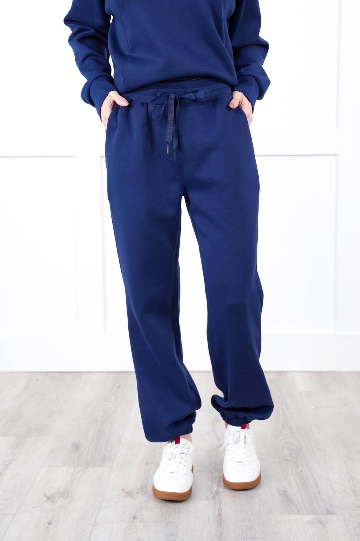 Door Buster! Plus/Reg Long Sleeve Half Zip Top with Elastic Waist Joggers Pant Set