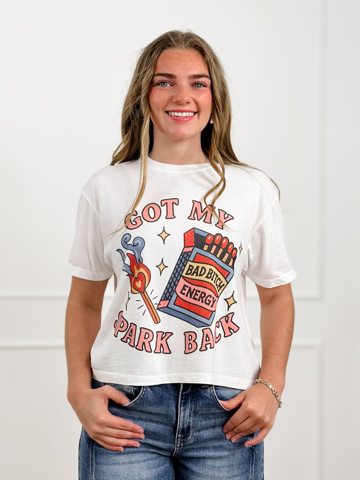 Plus/Reg Short Sleeve "Got My Spark Back" Graphic Tee