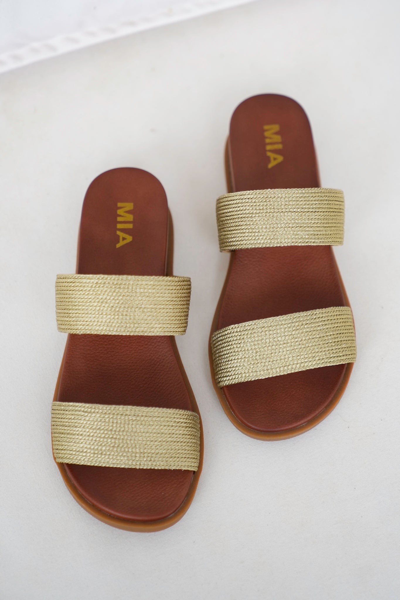 MIA Double Strap Slide Sandal