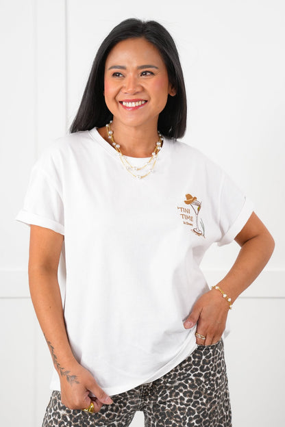Short Sleeve "Tini Time In The Desert" Embroidered Tee