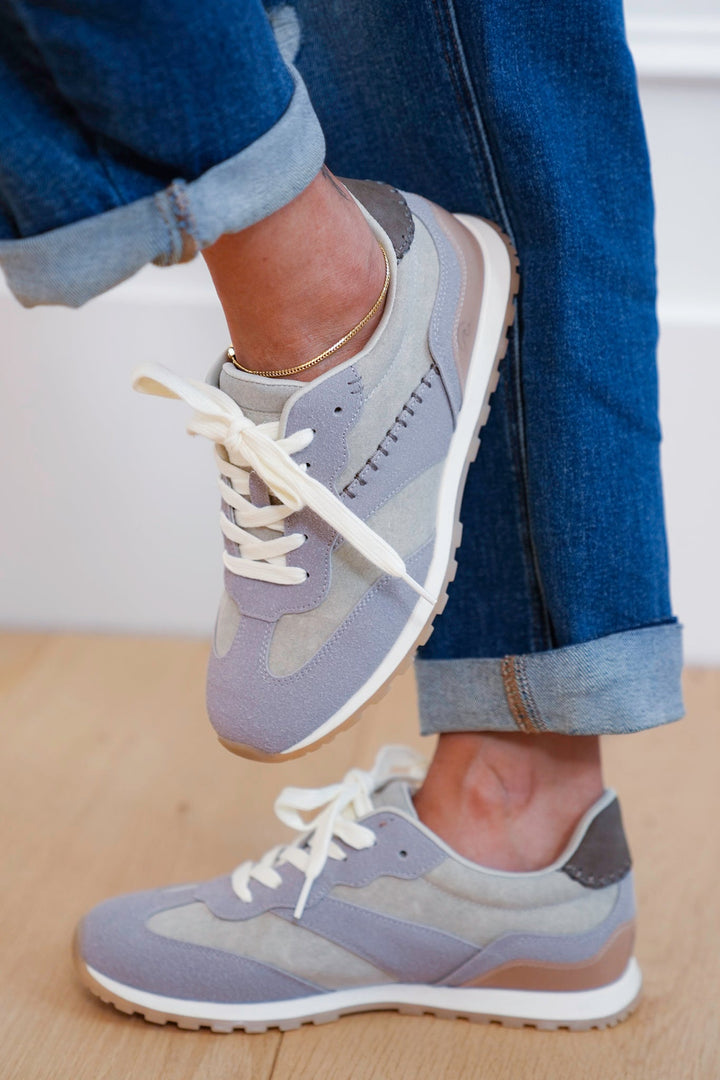 Blowfish Suede Accent Lace Up Sneakers