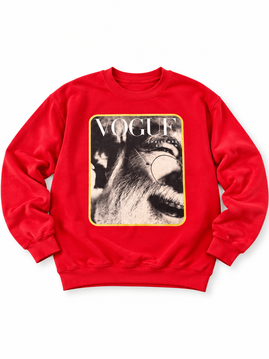 Plus/Reg Vogue Santa Christmas Graphic Tops - Freckled Poppy
