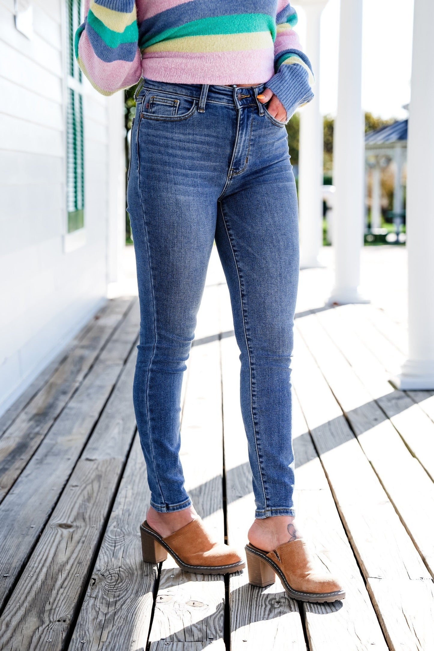 Judy Blue Baby It's Cold Outside Classic Thermal Skinny Jeans