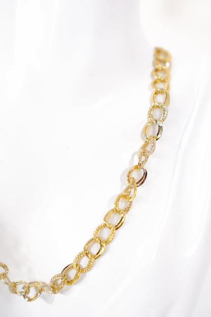 Treasure Jewels Gold Circle Chain Necklace
